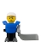 Minifig No: hky011  Name: McDonald's Sports Hockey Player - Blue Torso and Black Base without Stickers