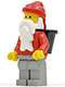 Minifig No: hol006  Name: Santa, Light Gray Legs, D-Basket