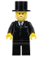 Minifig No: hol025  Name: Suit Black, Top Hat - Sleigh Driver