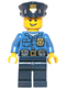 Minifig No: hol042  Name: Police - Gold Badge, Police Hat, Open Grin