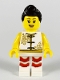 Minifig No: hol177  Name: Woman, Lion Dance, White Shirt, White Legs with Red Fringe