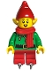 Minifig No: hol293  Name: Elf - Red Hat and Scarf, Ice Skates