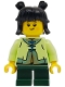 Minifig No: hol408 Name: Child - Girl, Yellowish Green Tang Jacket, Dark Green Short Legs, Black Hair with Buns Minifig No: hol408 Name: Child - Girl, Yellowish Green Tang Jacket, Dark Green Short Legs, Black Hair with Buns