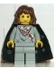 Minifig No: hp002  Name: Hermione Granger, Gryffindor Shield Torso, Light Gray Legs, Black Cape with Stars