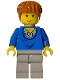 Minifig No: hp006  Name: Ron Weasley - Blue Sweater
