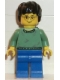 Minifig No: hp038  Name: Harry Potter, Sand Green Sweater Torso, Blue Legs