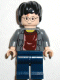 Minifig No: hp057 Name: Harry Potter, Dark Bluish Gray Open Shirt Torso, Dark Blue Legs Minifig No: hp057 Name: Harry Potter, Dark Bluish Gray Open Shirt Torso, Dark Blue Legs