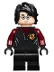 Minifig No: hp176  Name: Harry Potter - Black and Dark Red Uniform