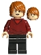 Minifig No: hp214  Name: Ron Weasley, Dark Red Sweater, Black Legs