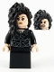 Minifig No: hp218  Name: Bellatrix Lestrange, Black Dress, Long Black Hair
