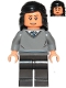 Minifig No: hp223  Name: Cho Chang - Dark Bluish Gray Ravenclaw Sweater without Crest, Black Legs