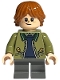 Minifig No: hp376  Name: Ron Weasley - Olive Green Jacket
