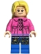 Minifig No: hp386  Name: Luna Lovegood - Dark Pink Jacket, Long Hair