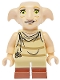 Lego part: Dobby (Elf) - Light Nougat, Open Mouth Worried, Reddish Brown Boots