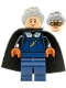 Minifig No: hp541  Name: Madam Rolanda Hooch - Dark Blue Outfit with Large Whistle, Light Nougat Head, Black Spongy Cape