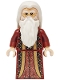 Minifig No: hp560 Name: Albus Dumbledore - Dark Red Robe with Gold Hem, White Hair Minifig No: hp560 Name: Albus Dumbledore - Dark Red Robe with Gold Hem, White Hair