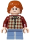 Minifig No: hp577 Name: Ron Weasley - Dark Red Plaid Shirt, Sand Blue Short Legs Minifig No: hp577 Name: Ron Weasley - Dark Red Plaid Shirt, Sand Blue Short Legs