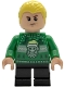 Minifig No: hp591  Name: Draco Malfoy - Green Holiday Sweater, Black Short Legs