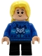 Minifig No: hp594  Name: Luna Lovegood - Blue Holiday Sweater, Black Short Legs