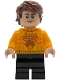 Minifig No: hp596  Name: Cedric Diggory - Bright Light Orange Holiday Sweater, Black Medium Legs