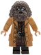 Minifig No: hp613  Name: Rubeus Hagrid - Medium Nougat Topcoat with Buttons, Goggles