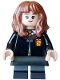 Minifig No: hp617 Name: Hermione Granger - Gryffindor Robe Clasped, Black Skirt, Black Short Legs with Dark Bluish Gray Stripes, Grin / Cat Face Minifig No: hp617 Name: Hermione Granger - Gryffindor Robe Clasped, Black Skirt, Black Short Legs with Dark Bluish Gray Stripes, Grin / Cat Face