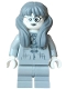 Minifig No: hp618  Name: Moaning Myrtle – Light Bluish Gray Robe, Silver Glasses