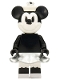 Minifig No: idea050  Name: Minnie Mouse - Grayscale, Steamboat Willie