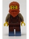 Minifig No: idea082  Name: Blacksmith - Male, Reddish Brown Apron, Dark Orange Beard