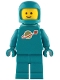 Minifig No: idea227 Name: Classic Space - Dark Turquoise with Air Tanks and Updated Helmet Minifig No: idea227 Name: Classic Space - Dark Turquoise with Air Tanks and Updated Helmet