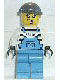 Minifig No: ixs014 Name: Xtreme Stunts Brickster Henchman with Medium Blue Overalls #1, Dark Bluish Gray Knit Cap Minifig No: ixs014 Name: Xtreme Stunts Brickster Henchman with Medium Blue Overalls #1, Dark Bluish Gray Knit Cap