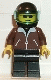 Minifig No: jbr002 Name: Jacket Brown - Black Legs, Black Helmet, Trans-Light Blue Visor Minifig No: jbr002 Name: Jacket Brown - Black Legs, Black Helmet, Trans-Light Blue Visor
