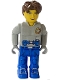 Minifig No: js004  Name: Jack Stone - Gray Jacket, Blue legs
