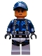 Minifig No: jw001  Name: ACU Trooper - Male, Dark Blue Cap, Medium Nougat Head