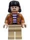 Minifig No: jw126  Name: Yaz - Medium Nougat Jacket, Tan Legs