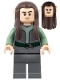 Minifig No: lor122  Name: Rivendell Elf - Male, Dark Bluish Gray Shirt and Legs