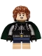Minifig No: lor159  Name: Peregrin Took (Pippin) - Black Surcoat, Dark Green Cape
