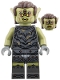 Minifig No: lor166 Name: Orc - Olive Green Head, Pearl Dark Gray Armor with Dirt Splotches, Dark Brown Hair, Yellow Eyes Minifig No: lor166 Name: Orc - Olive Green Head, Pearl Dark Gray Armor with Dirt Splotches, Dark Brown Hair, Yellow Eyes