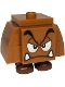 Minifig No: mar0191  Name: Goomba (2 x 2 Jumper) - Angry, Eyelids