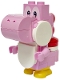 Minifig No: mar0220  Name: Pink Yoshi - White Tile, Round 2 x 2 Half Circle Extended on Front