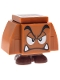 Minifig No: mar0229  Name: Goomba (Dark Bluish Gray Interior Pieces) - Angry, Eyelids
