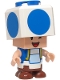 Minifig No: mar0230  Name: Blue Toad - Winking, Tan Hinge Brick
