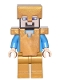 Minifig No: min031  Name: Steve - Pearl Gold Legs, Helmet, and Armor