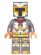 Minifig No: min034  Name: Minecraft Skin 1 - Pixelated, Yellow and Orange Armor