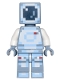 Minifig No: min037  Name: Minecraft Skin 4 - Pixelated, White and Bright Light Blue Spacesuit and Dark Blue Visor