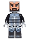 Minifig No: min038  Name: Minecraft Skin 5 - Pixelated, Male with Black and Silver Armor