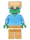 Minifig No: min050  Name: Zombie - Gold Legs and Helmet
