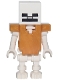 Minifig No: min054  Name: Skeleton with Cube Skull - Pearl Gold Armor