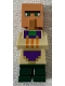 Minifig No: min076  Name: Villager (Cleric) - Tan Top with Purple Apron