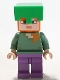 Minifig No: min089  Name: Alex - Bright Green Helmet, Medium Lavender Legs